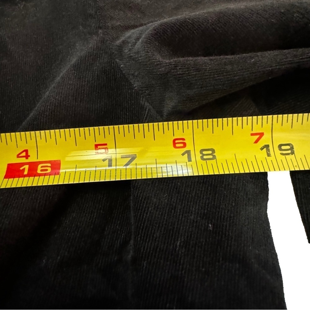 Boston Proper Women's Black Corduroy Blazer Size 10 Ruffle Details Buttons NEW - Picture 9 of 13